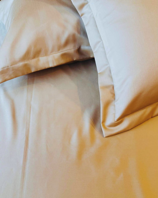 Gold Caramel Sateen Bedsheet Set