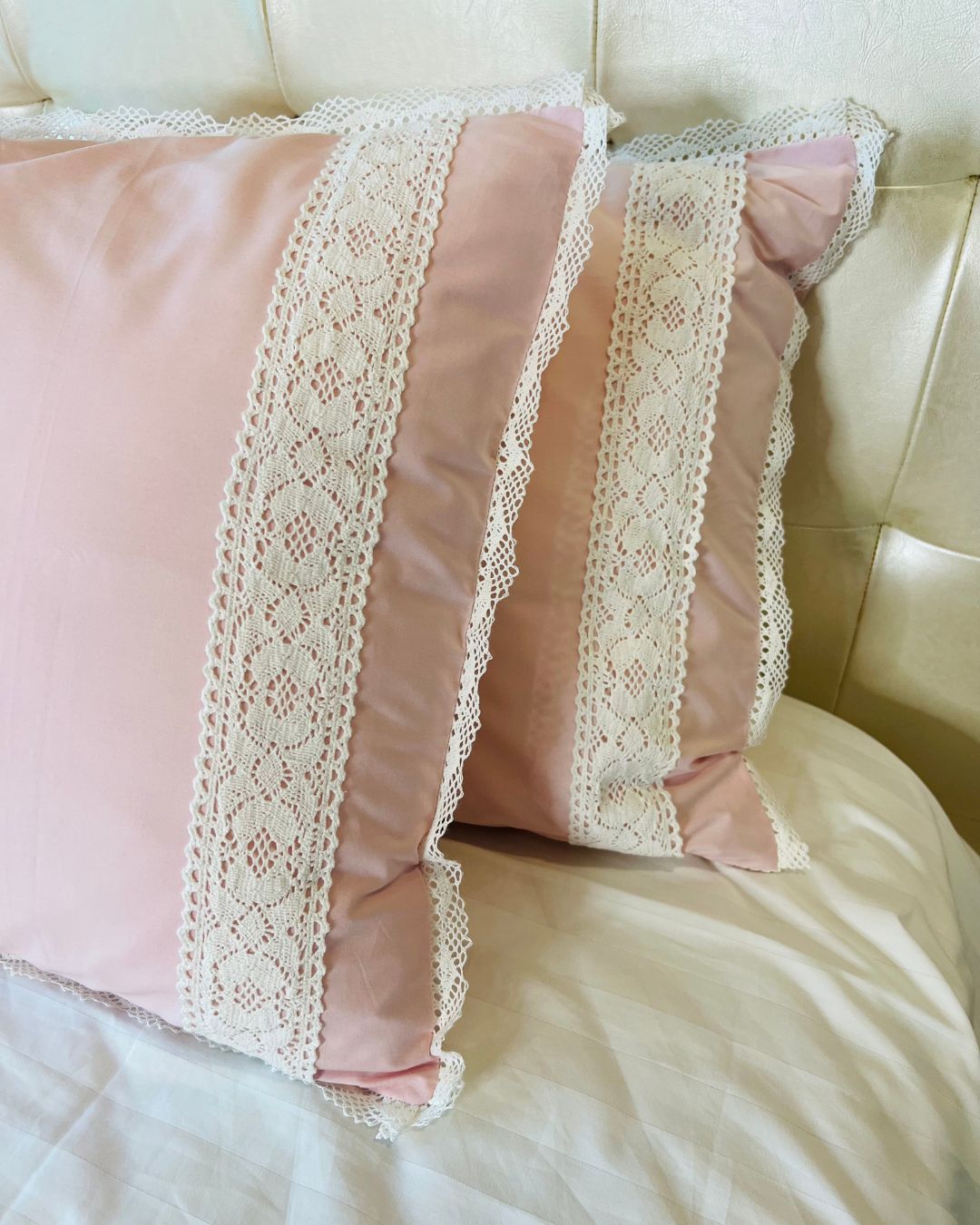 Jasmine Pillow Cases in Pink