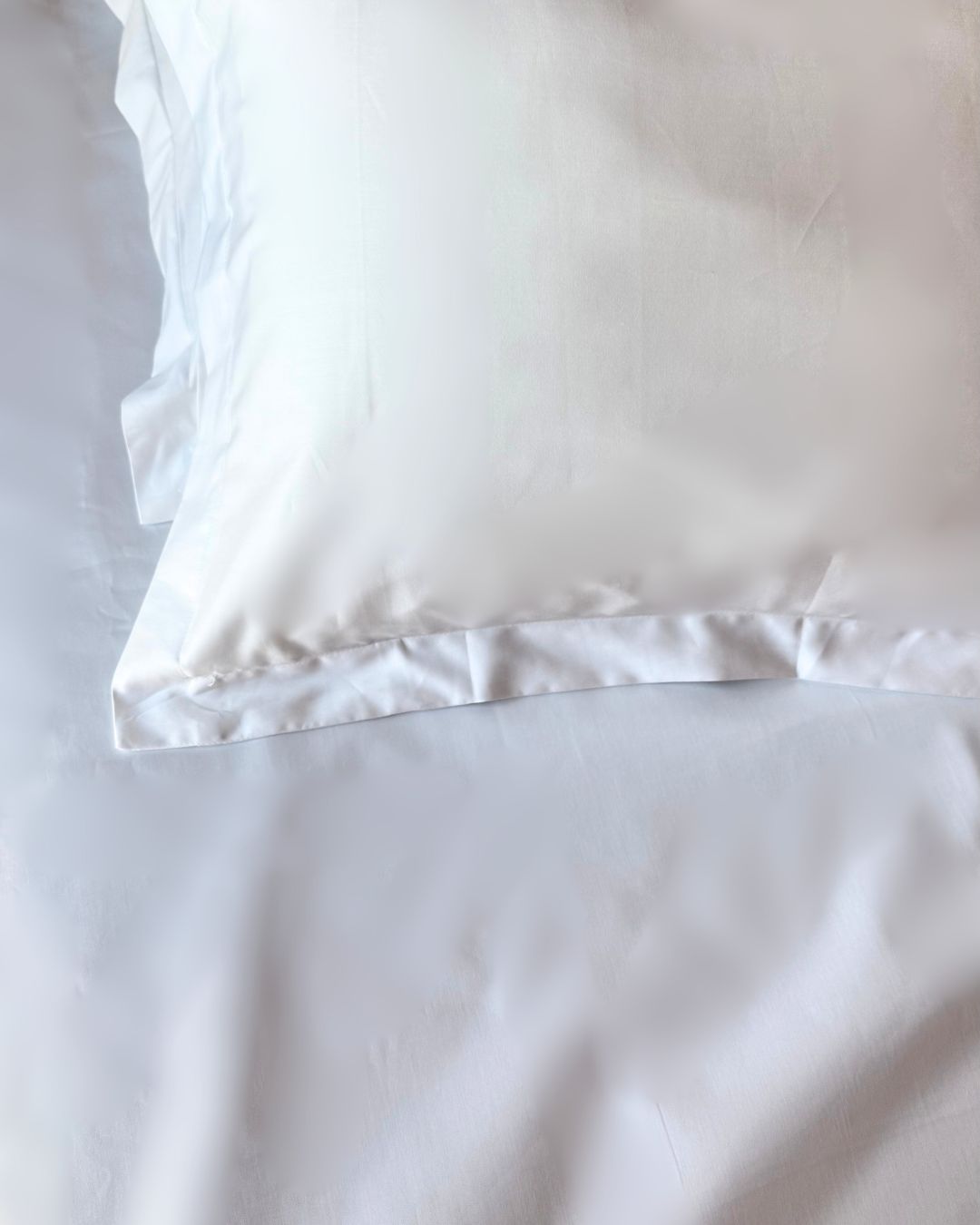 Milky White Sateen Bedsheet Set