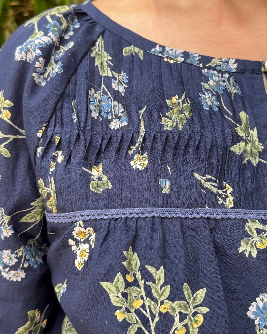 Wanderer Peasant Top Navy