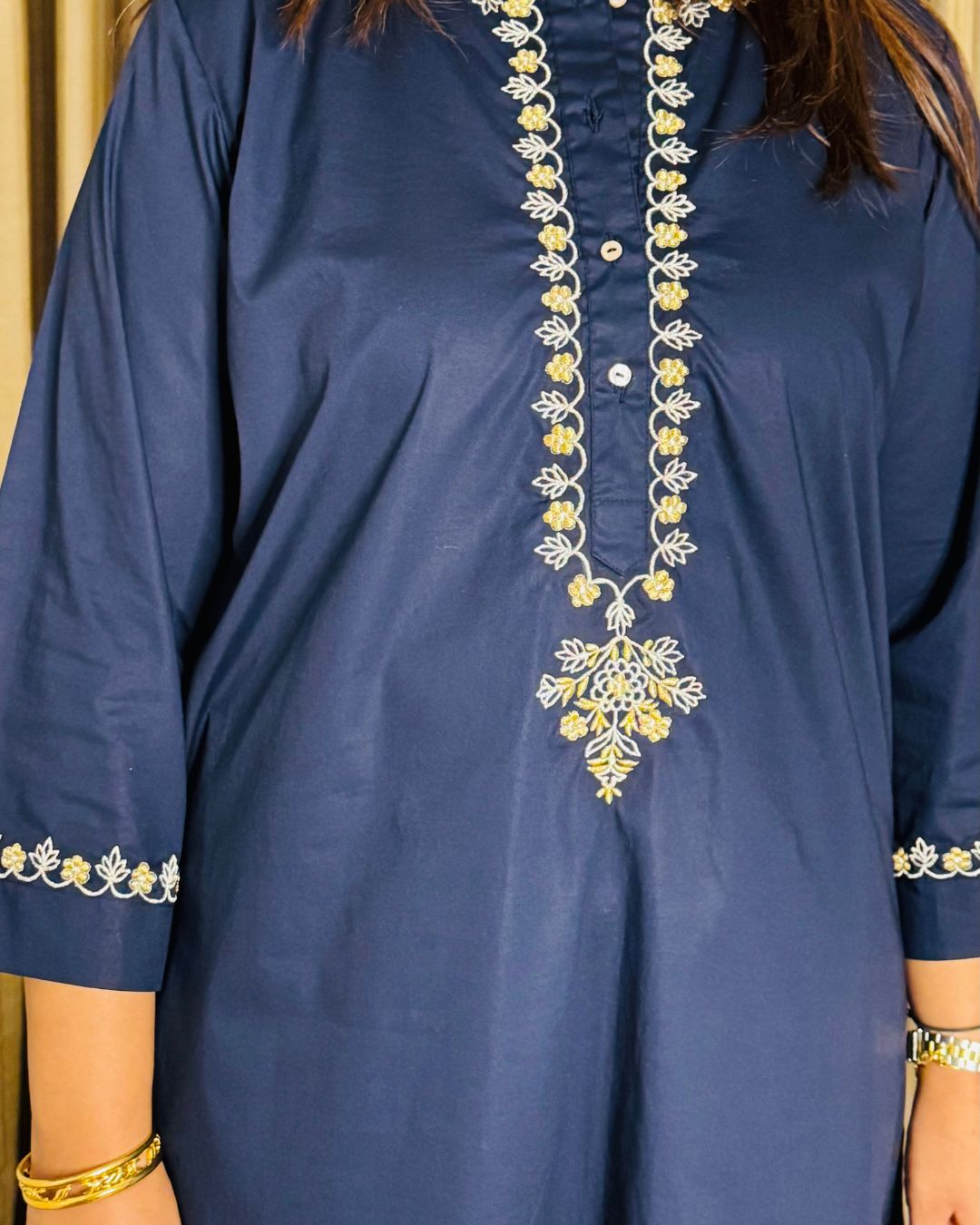 Zari Midnight Blue Coord Set