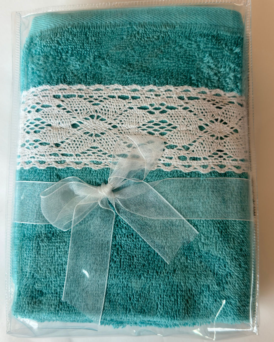 Villa Hand Towels Turquoise