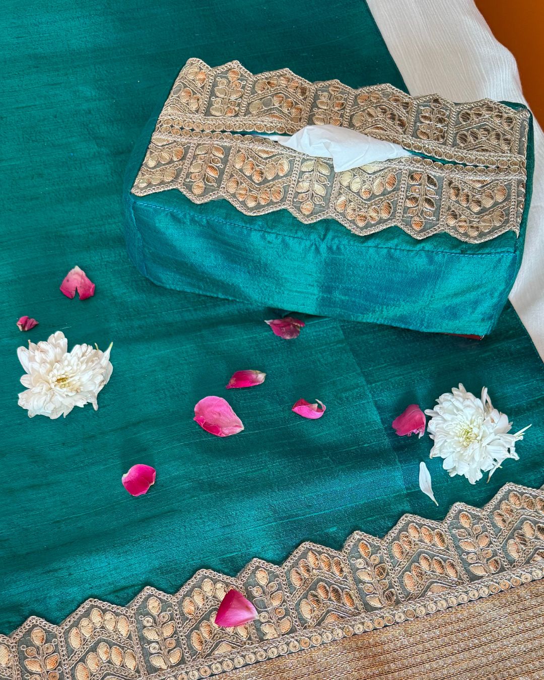 Deeya Emerald Tissue Box Cover