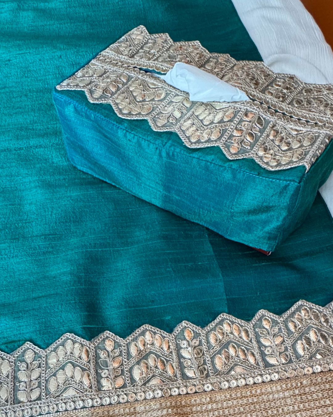 Deeya Emerald Tissue Box Cover