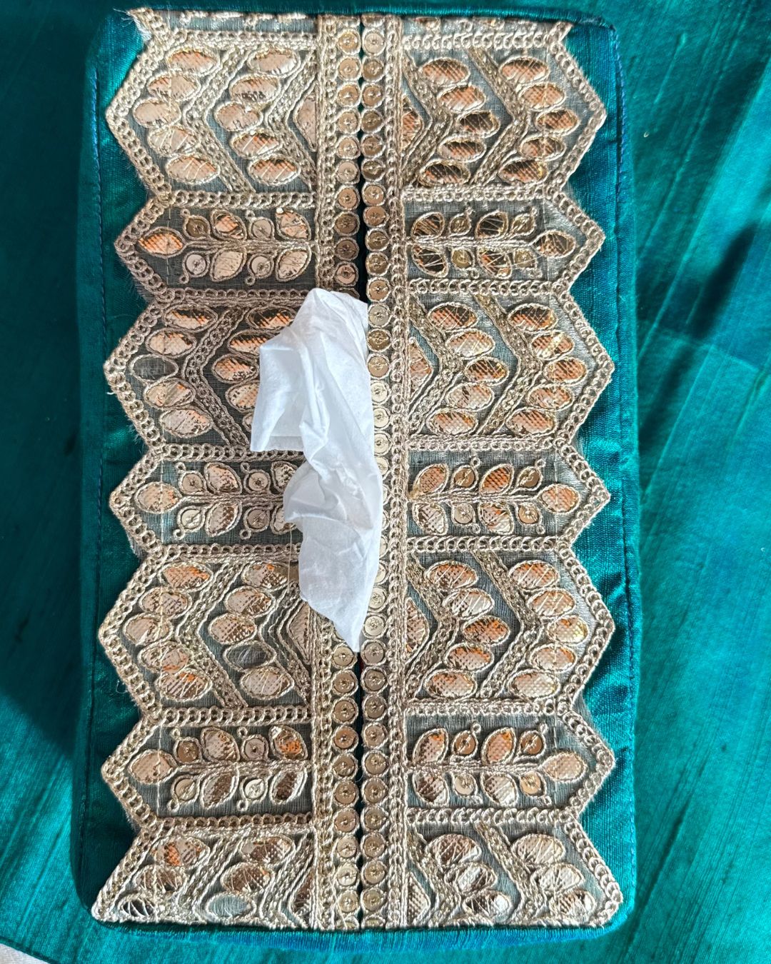 Deeya Emerald Tissue Box Cover
