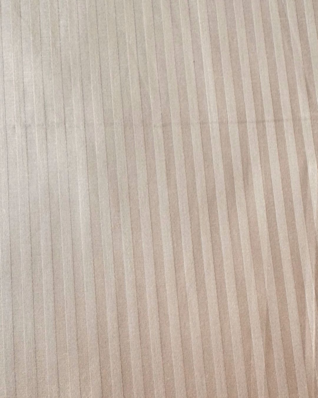 Beige Sateen Stripes Bedsheet Set