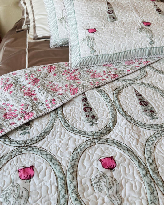 Jaipur Bloom Bedcover