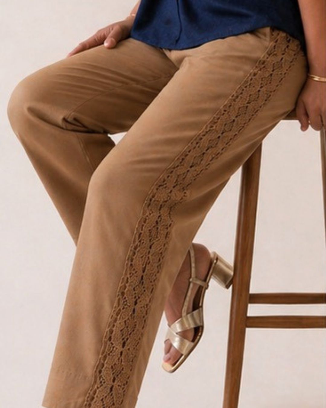 Sienna Pants with Crochet Lace