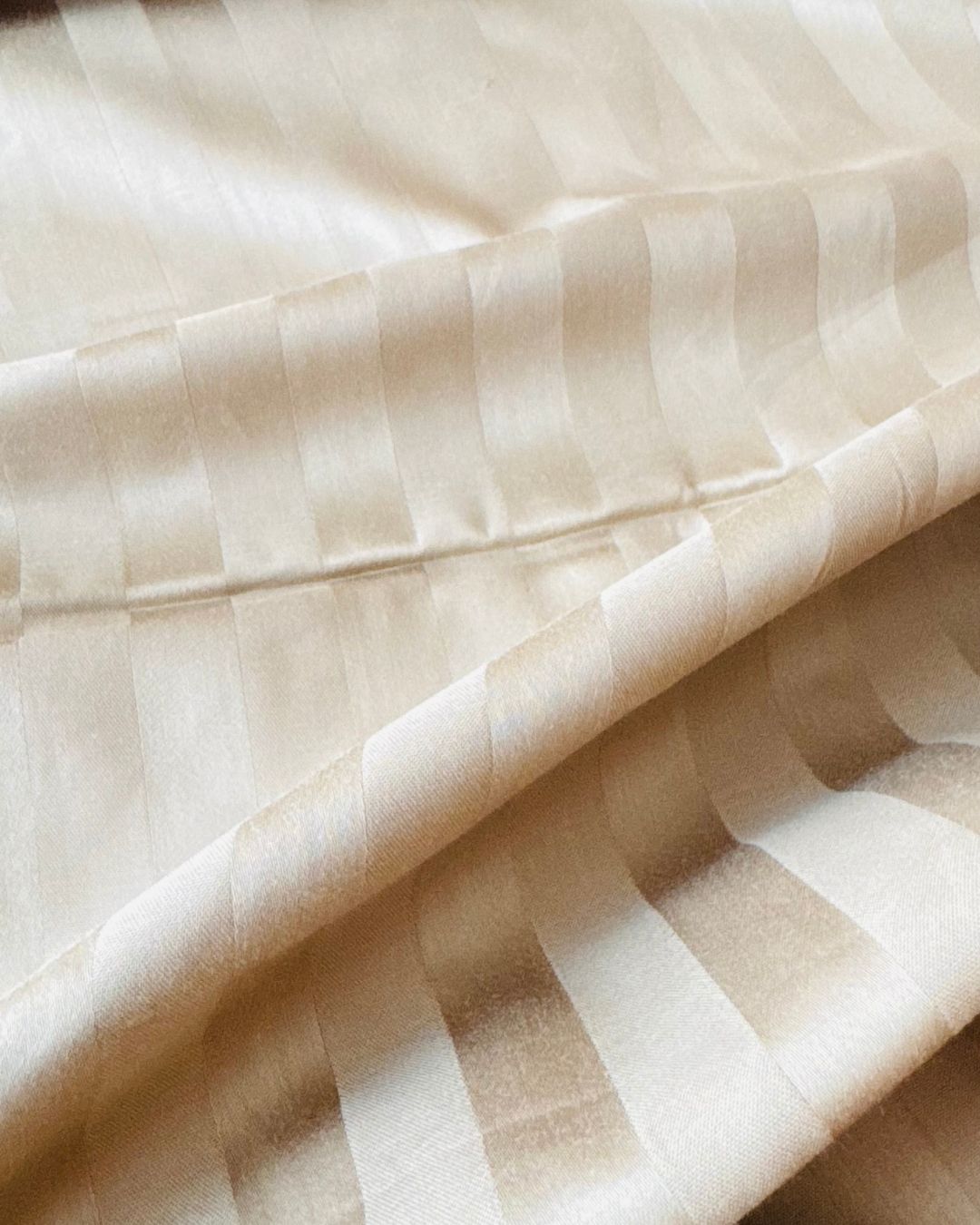 Sand Sateen Stripes Bedsheet Set