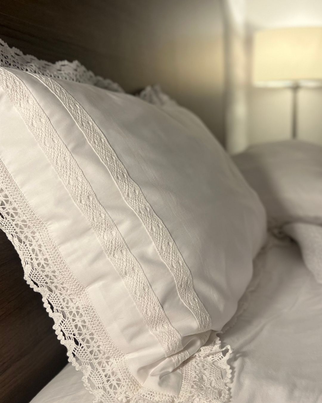 White Lotus Pillow Cases