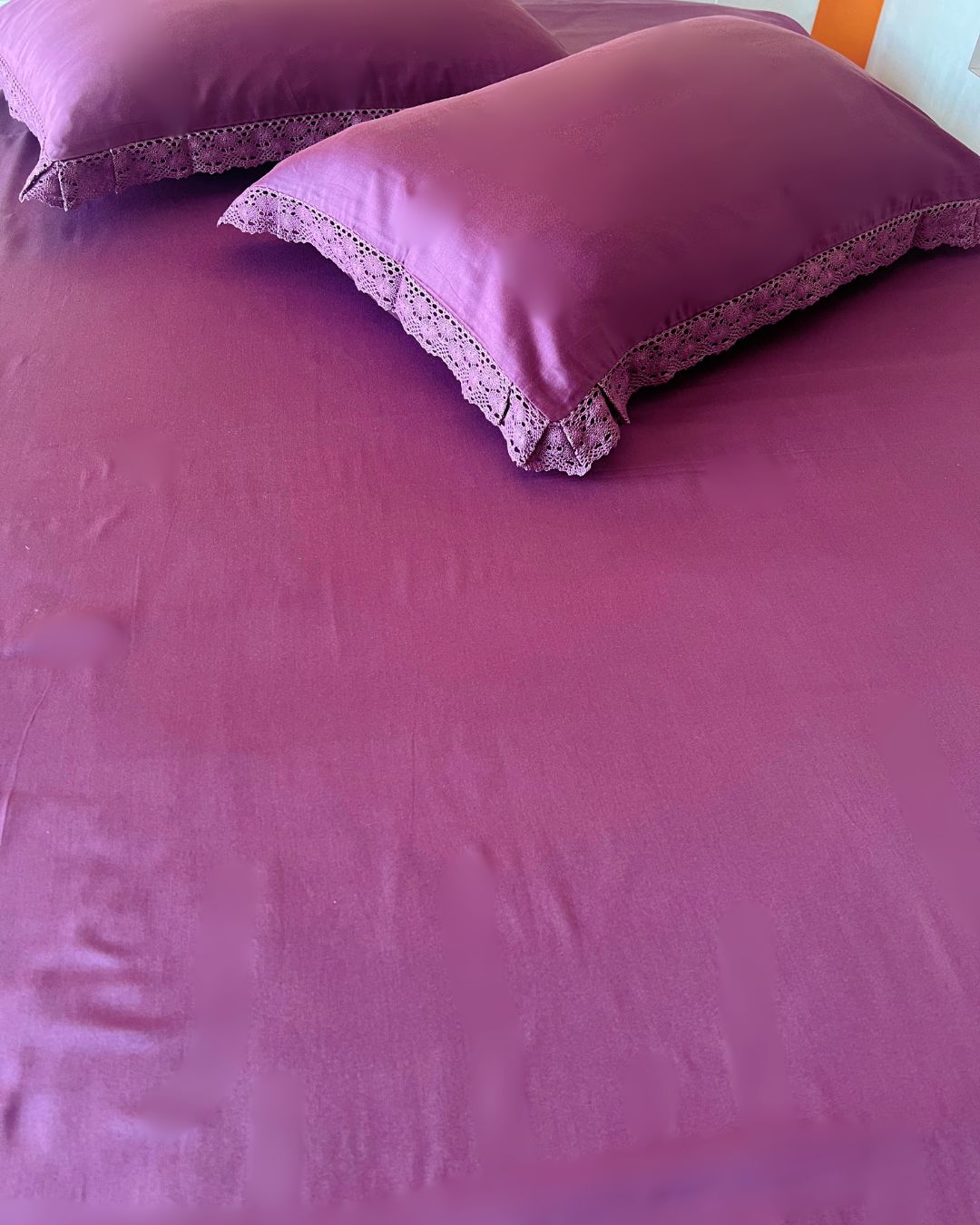 Wine Sateen Bedsheet Set