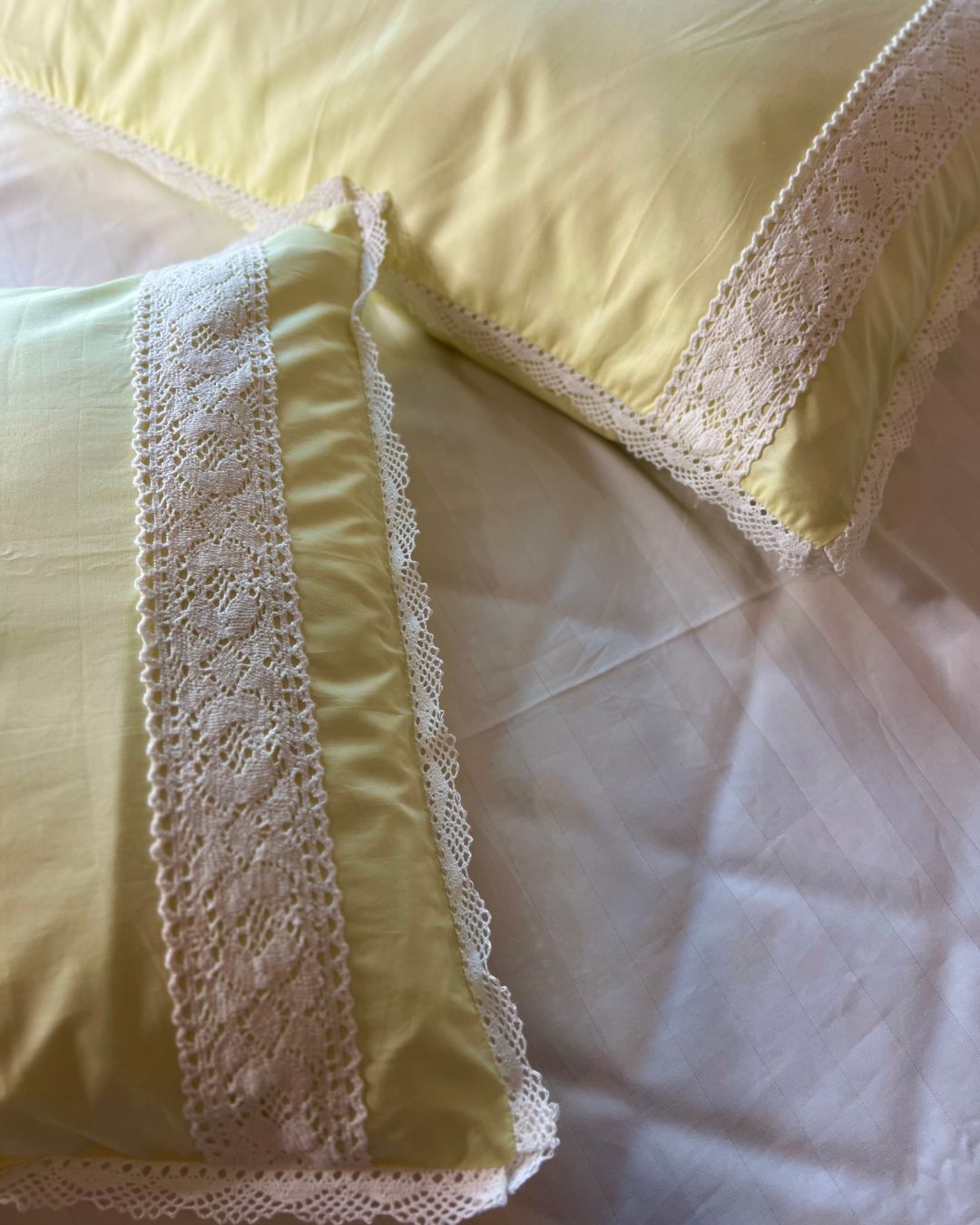 Jasmine Pillow Cases Lemon Yellow