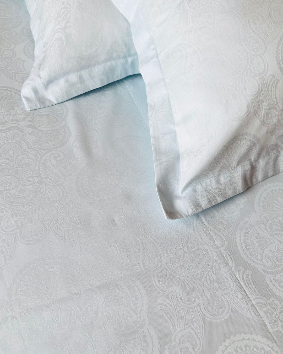 Jacquard Sky Blue Bedsheet Set