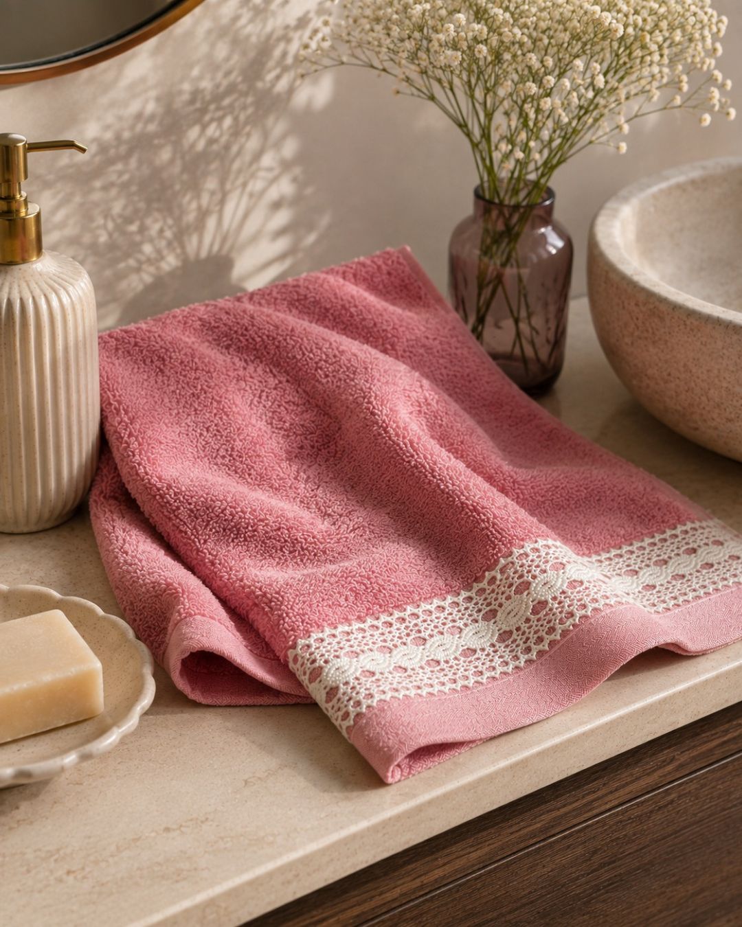 Pink Hand Towels