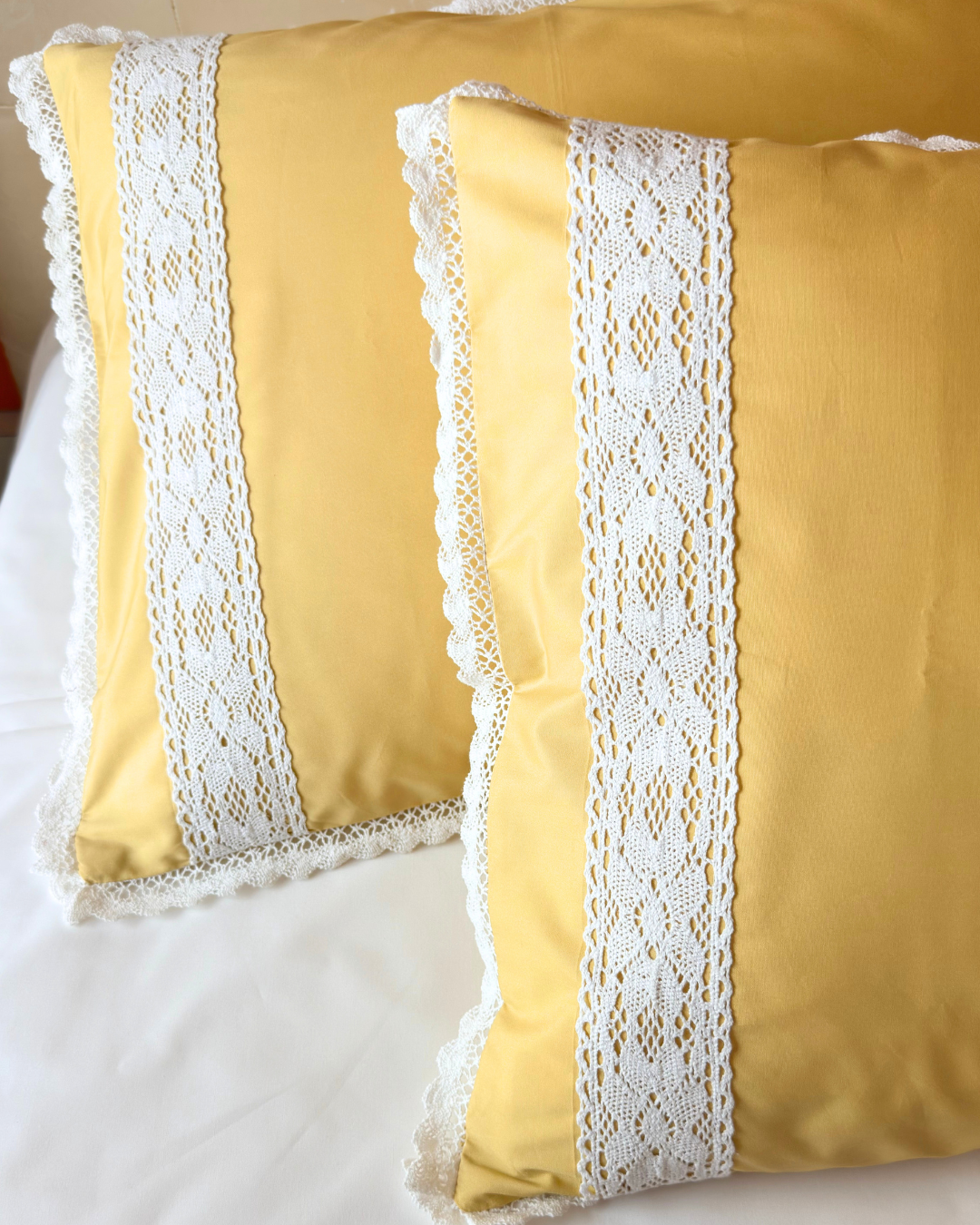 Jasmine Mustard Pillow cases