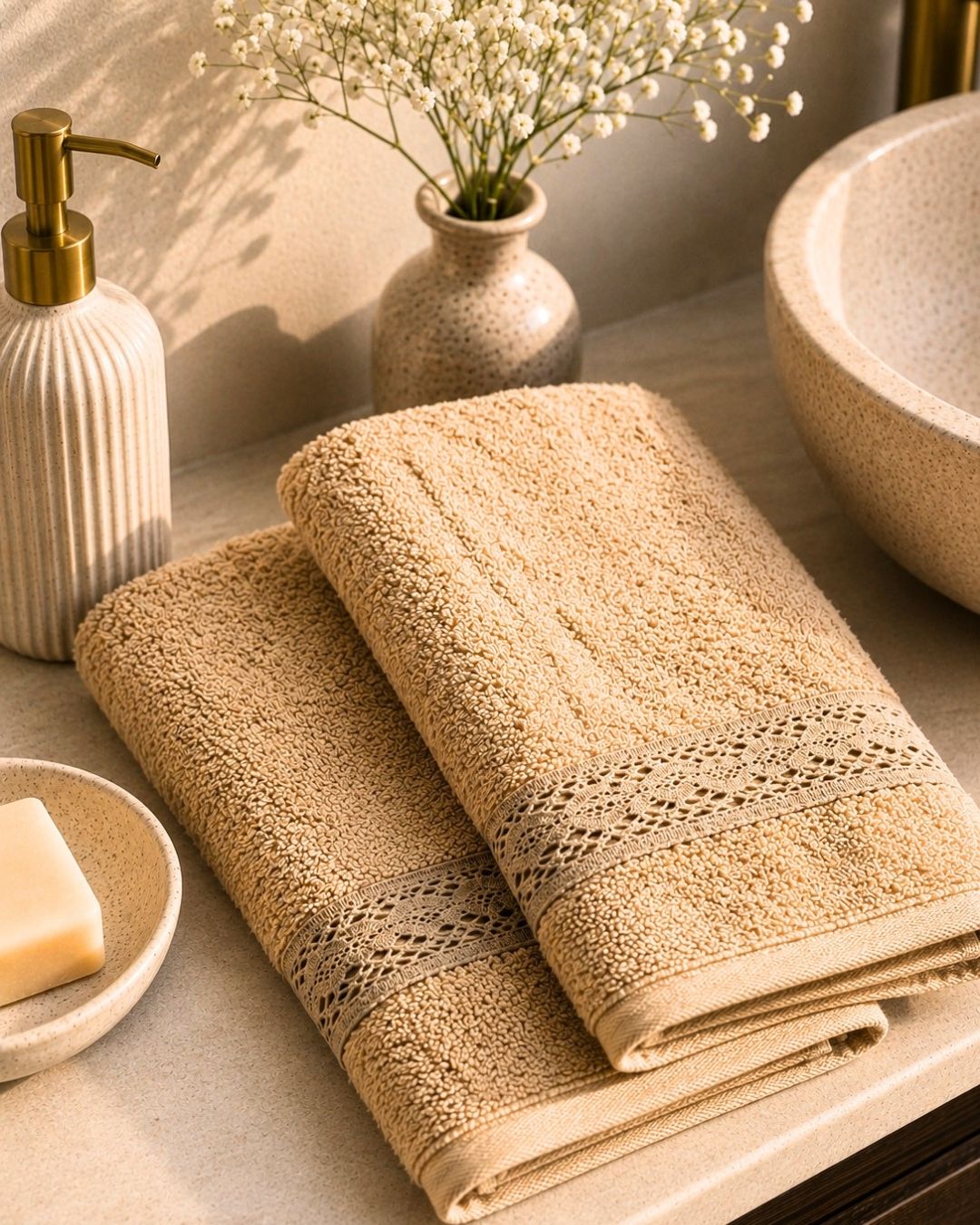 Beige Hand Towels