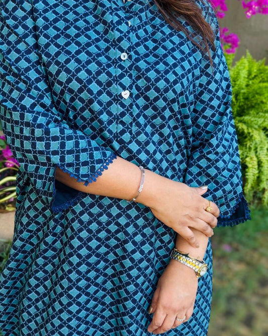 Mosaic Turq Kurta