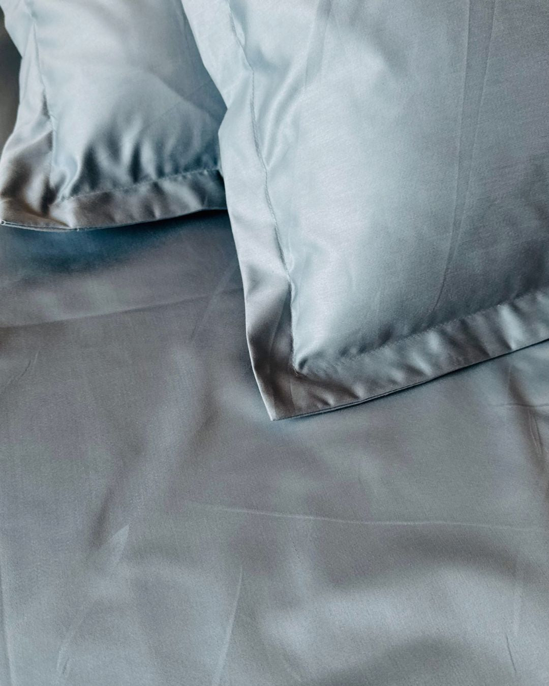 Smoke Grey Sateen Set