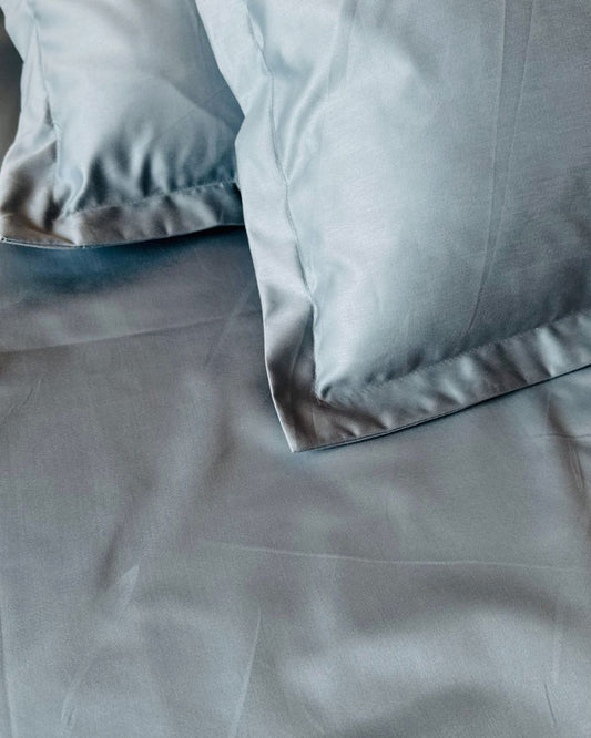 Smoke Grey Sateen Set