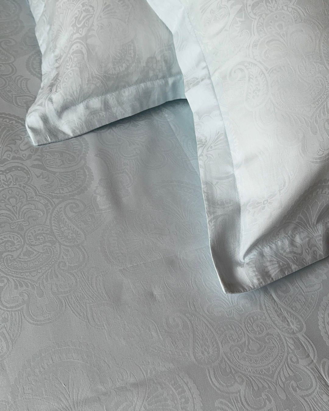 Jacquard Sky Blue Bedsheet Set