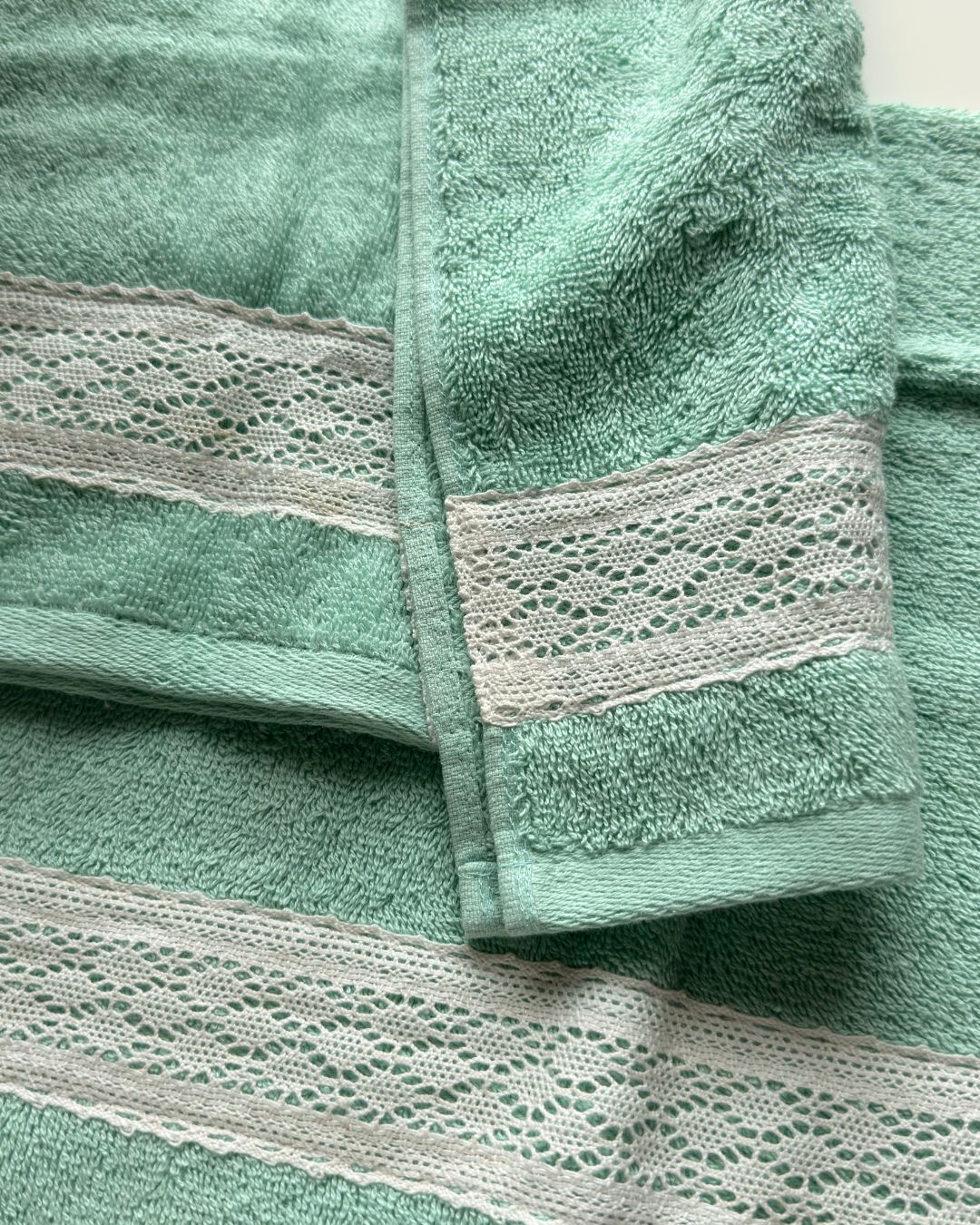 Villa Hand Towels Mint
