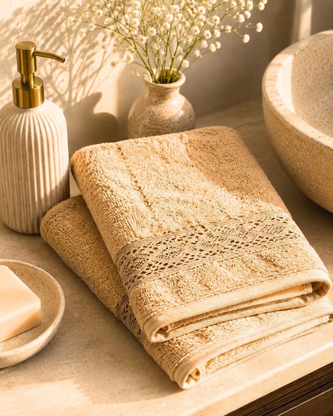 Beige Hand Towels