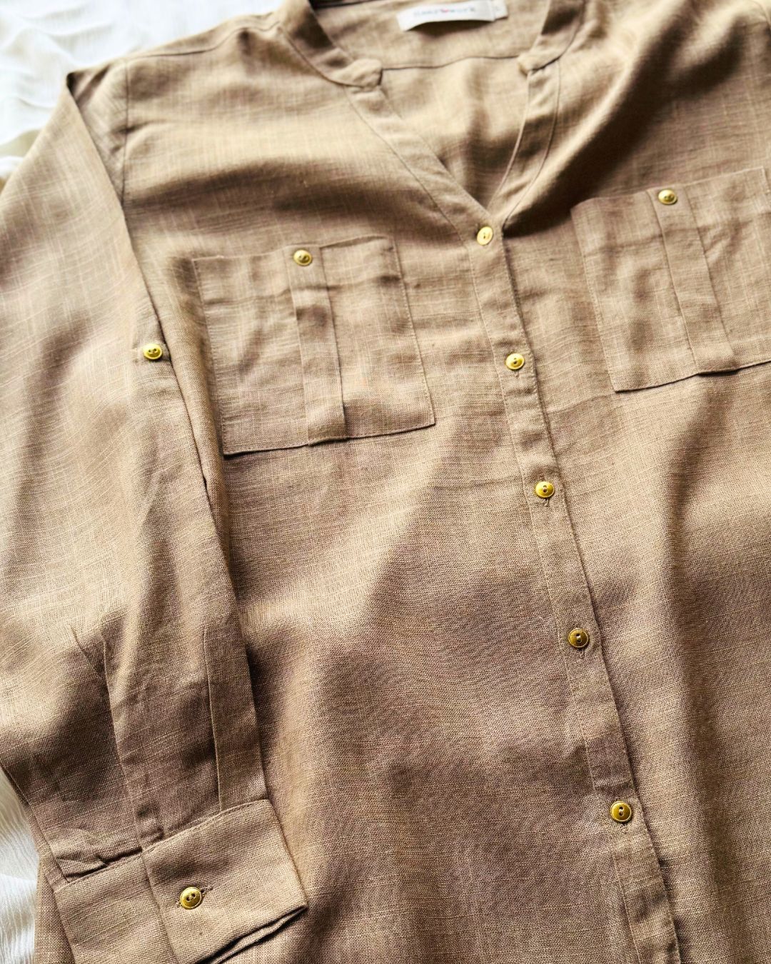 Audrey Linen Beige Shirt