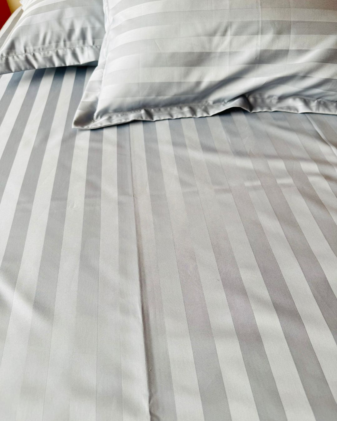 Silver Grey Sateen Bedsheet Set