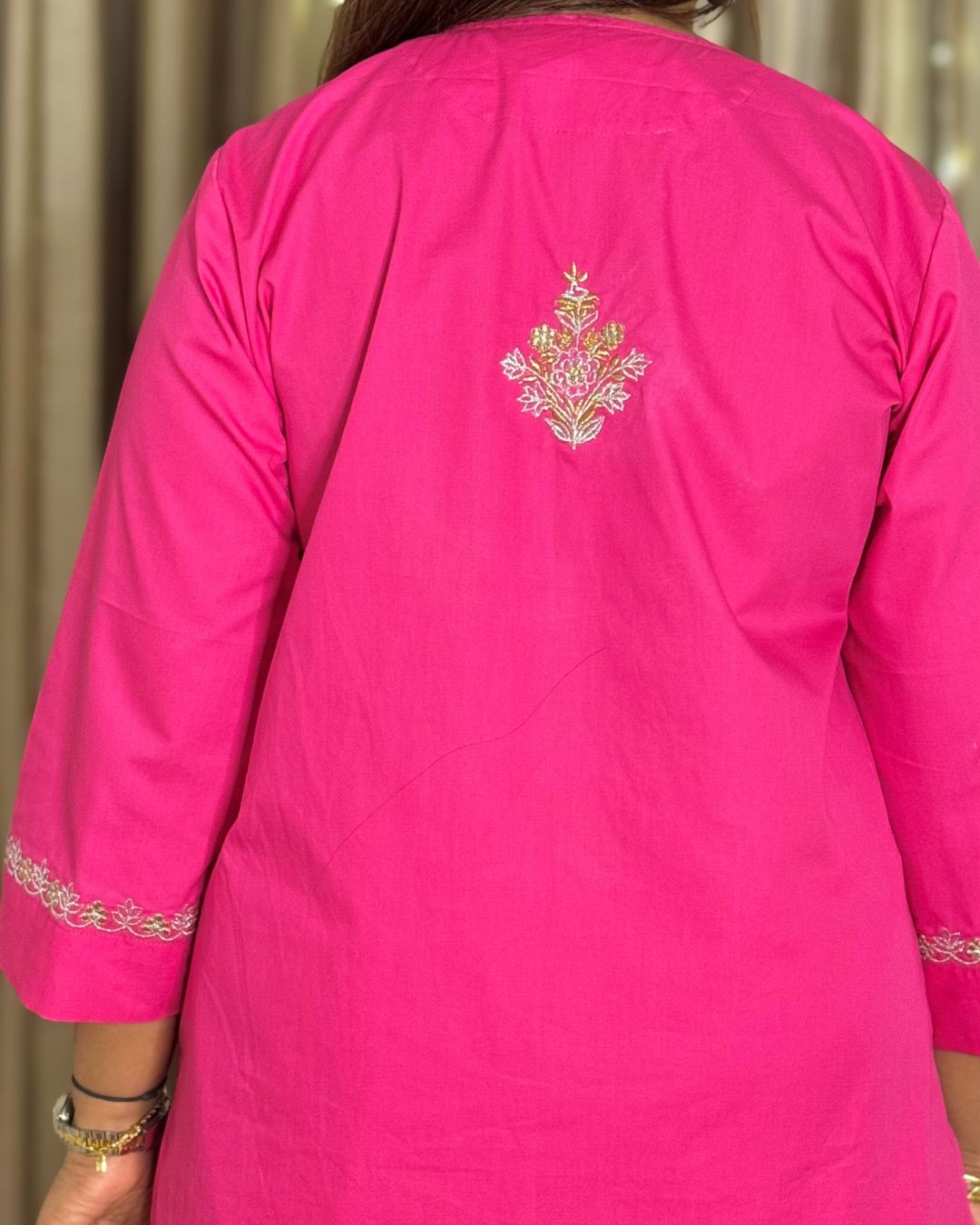 Zari Magenta Pink Coord Set