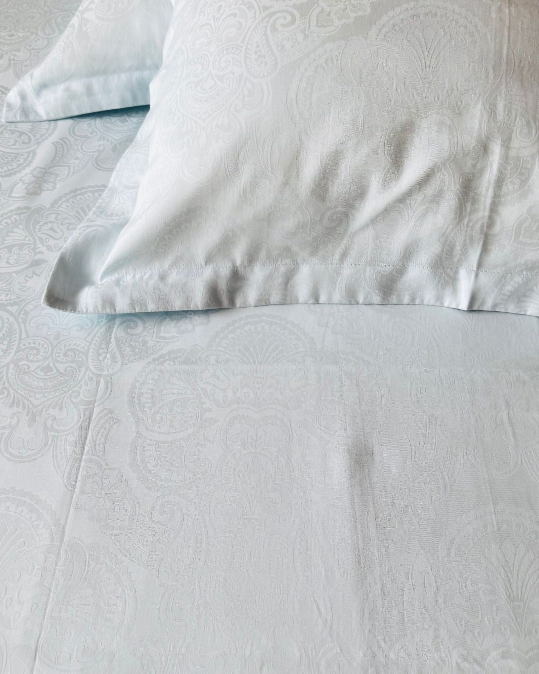 Jacquard Sky Blue Bedsheet Set