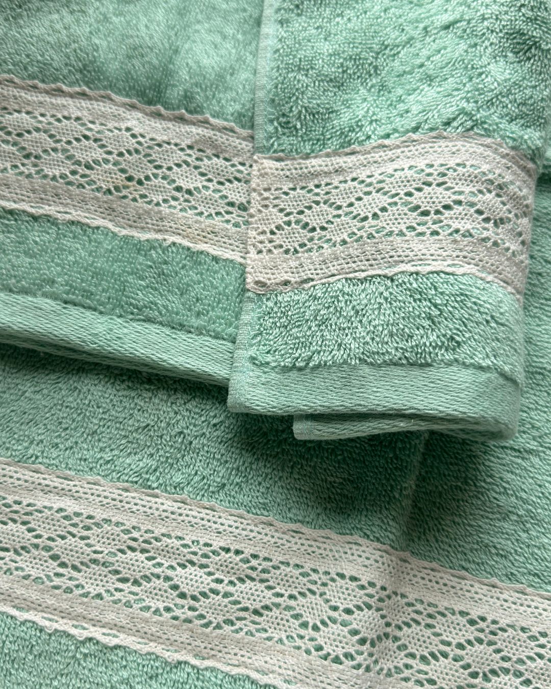 Villa Hand Towels Mint