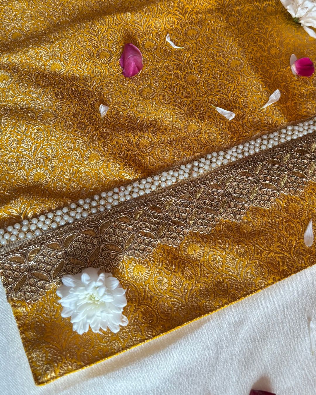 Deeya Marigold Silk Table Runner