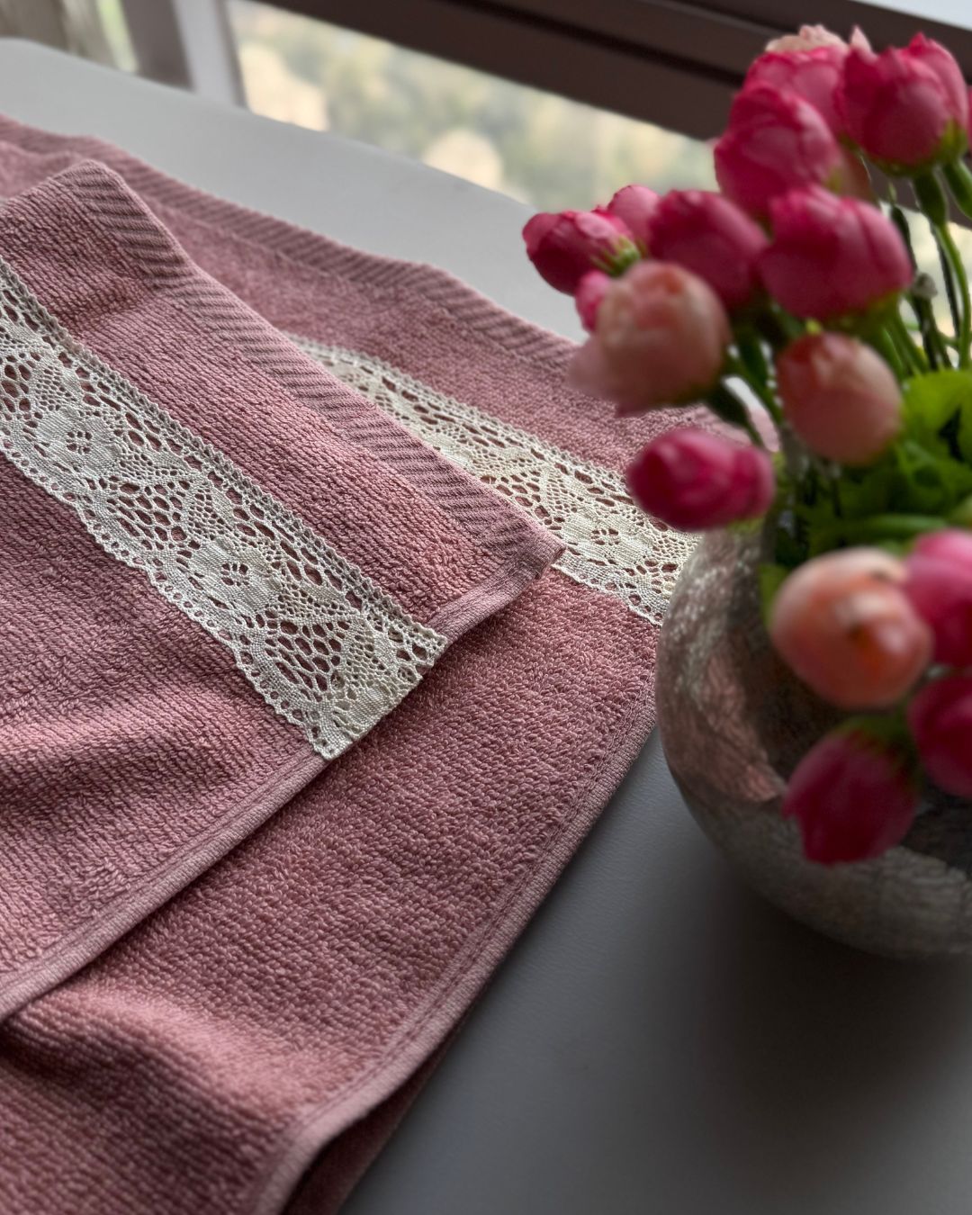 Dusty Pink Hand Towels