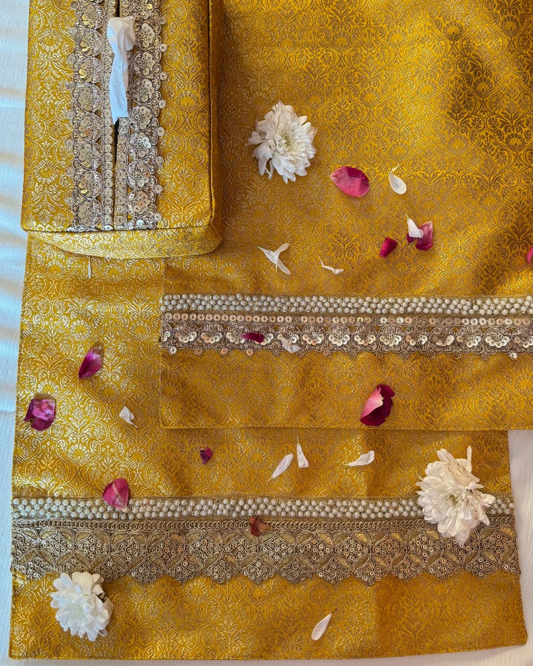 Deeya Marigold Silk Table Runner