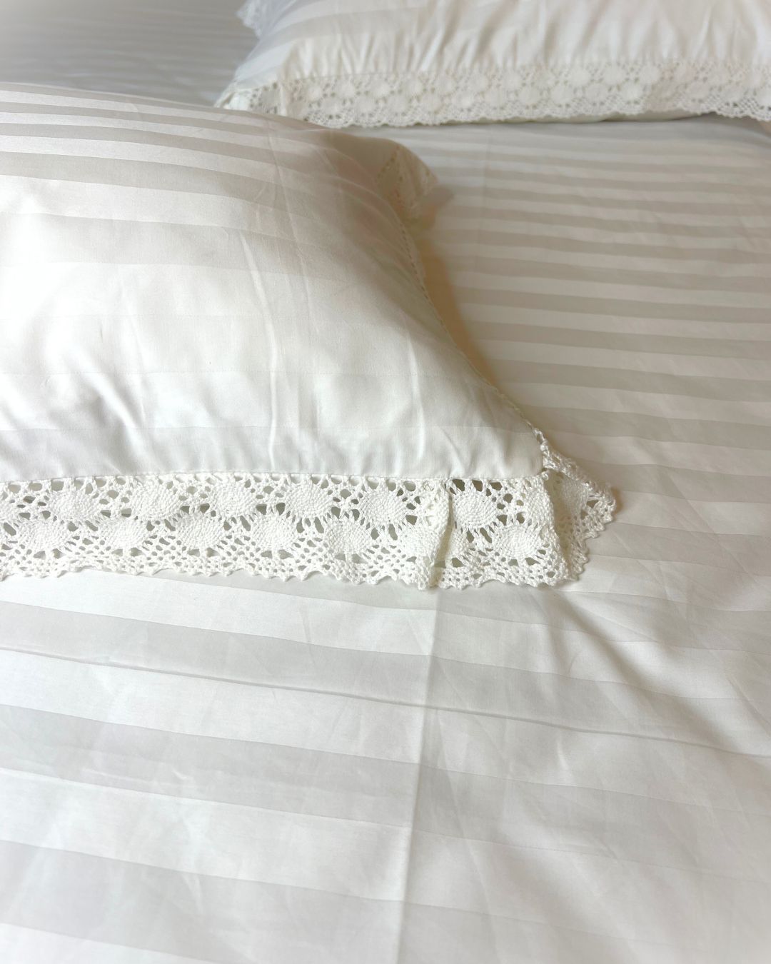 Vanilla Sateen Bedsheet and Pillow Cases