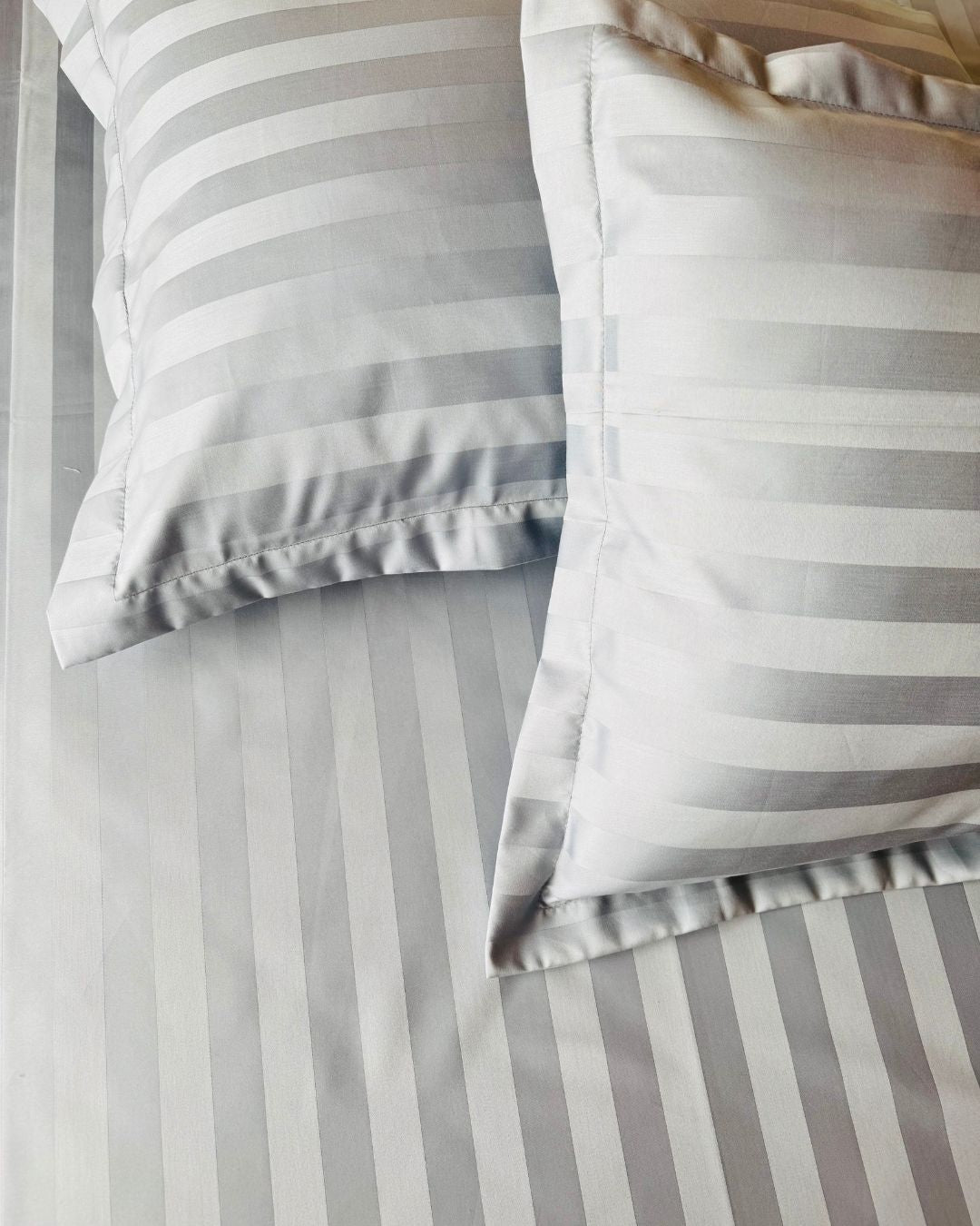 Silver Grey Sateen Bedsheet Set