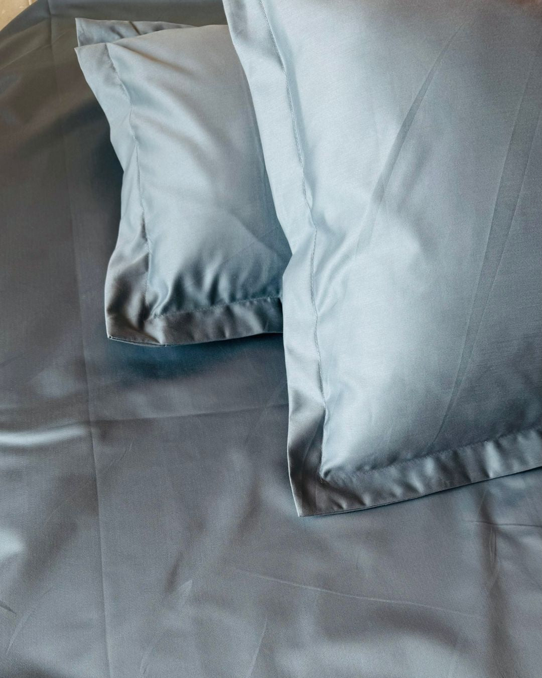 Smoke Grey Sateen Set