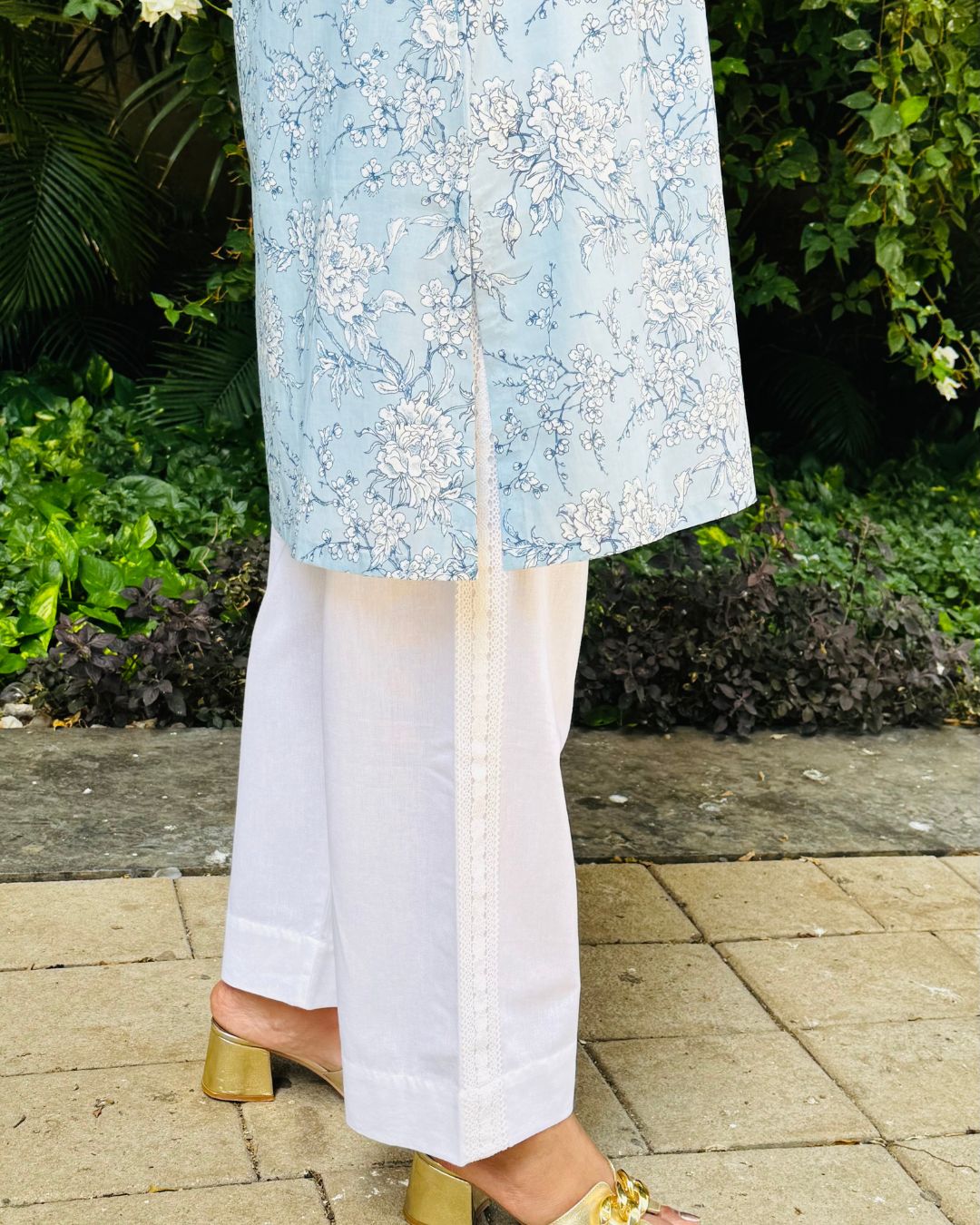Sky Bloom Kurta