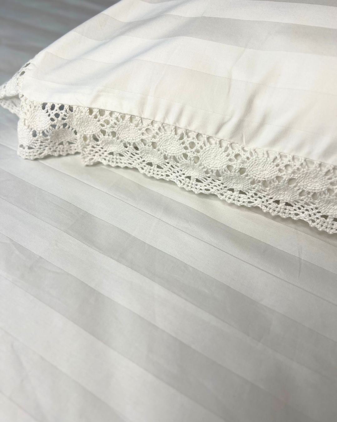 Vanilla Sateen Bedsheet and Pillow Cases