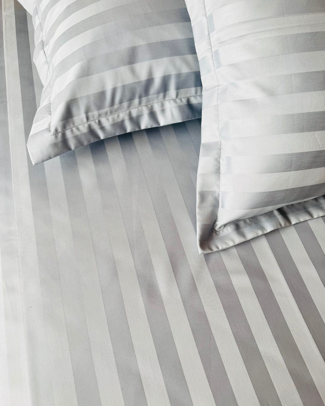 Silver Grey Sateen Bedsheet Set