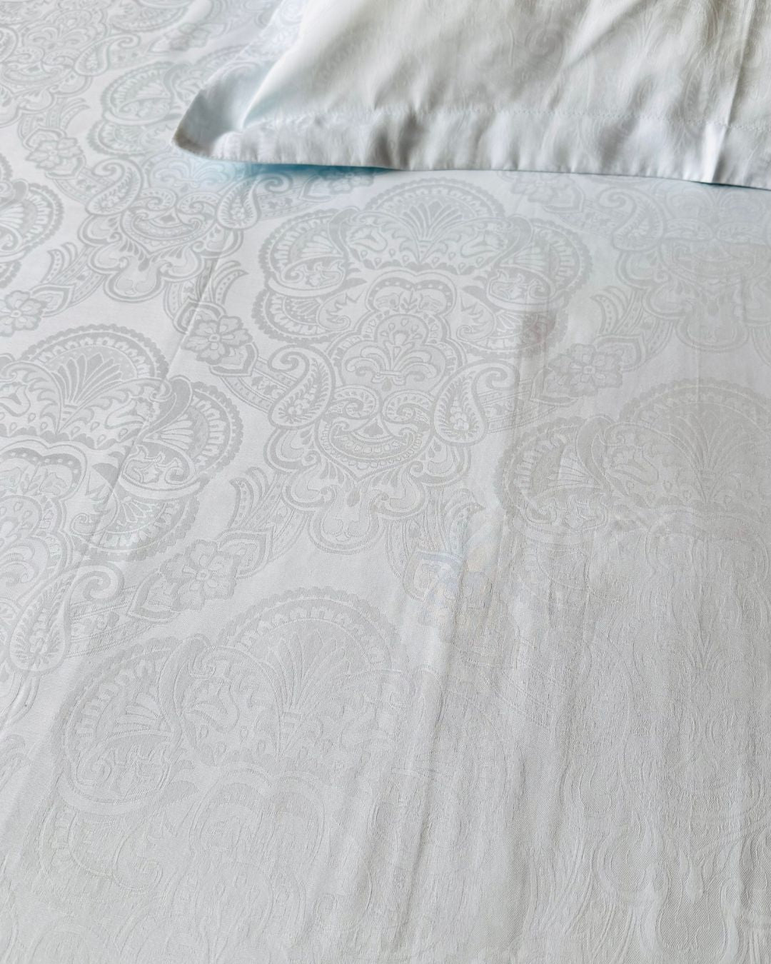 Jacquard Sky Blue Bedsheet Set