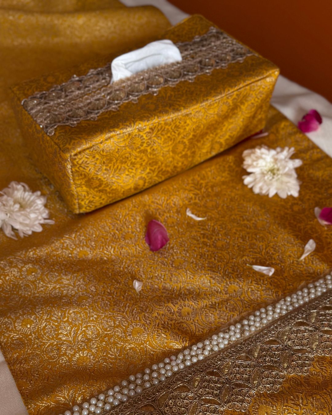 Deeya Marigold Tissue Box Cover
