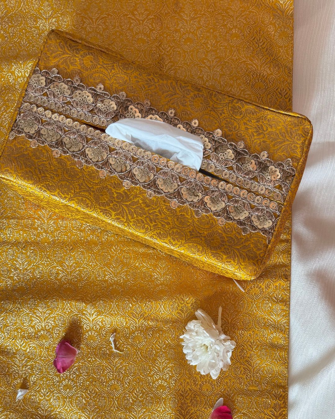 Deeya Marigold Tissue Box Cover