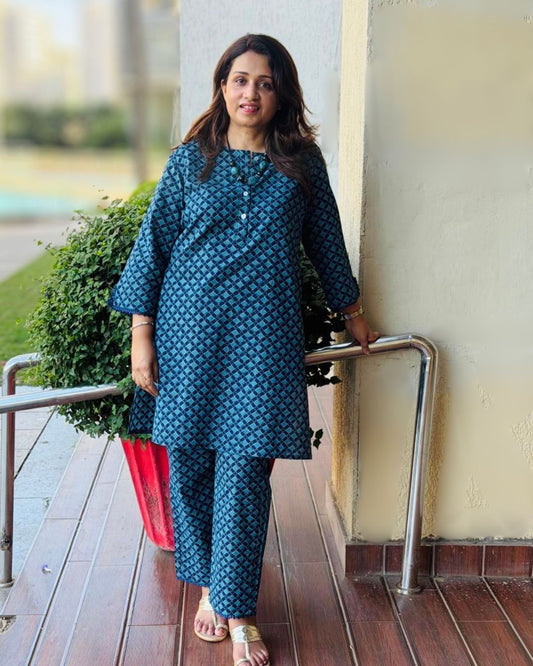 Mosaic Turq Kurta