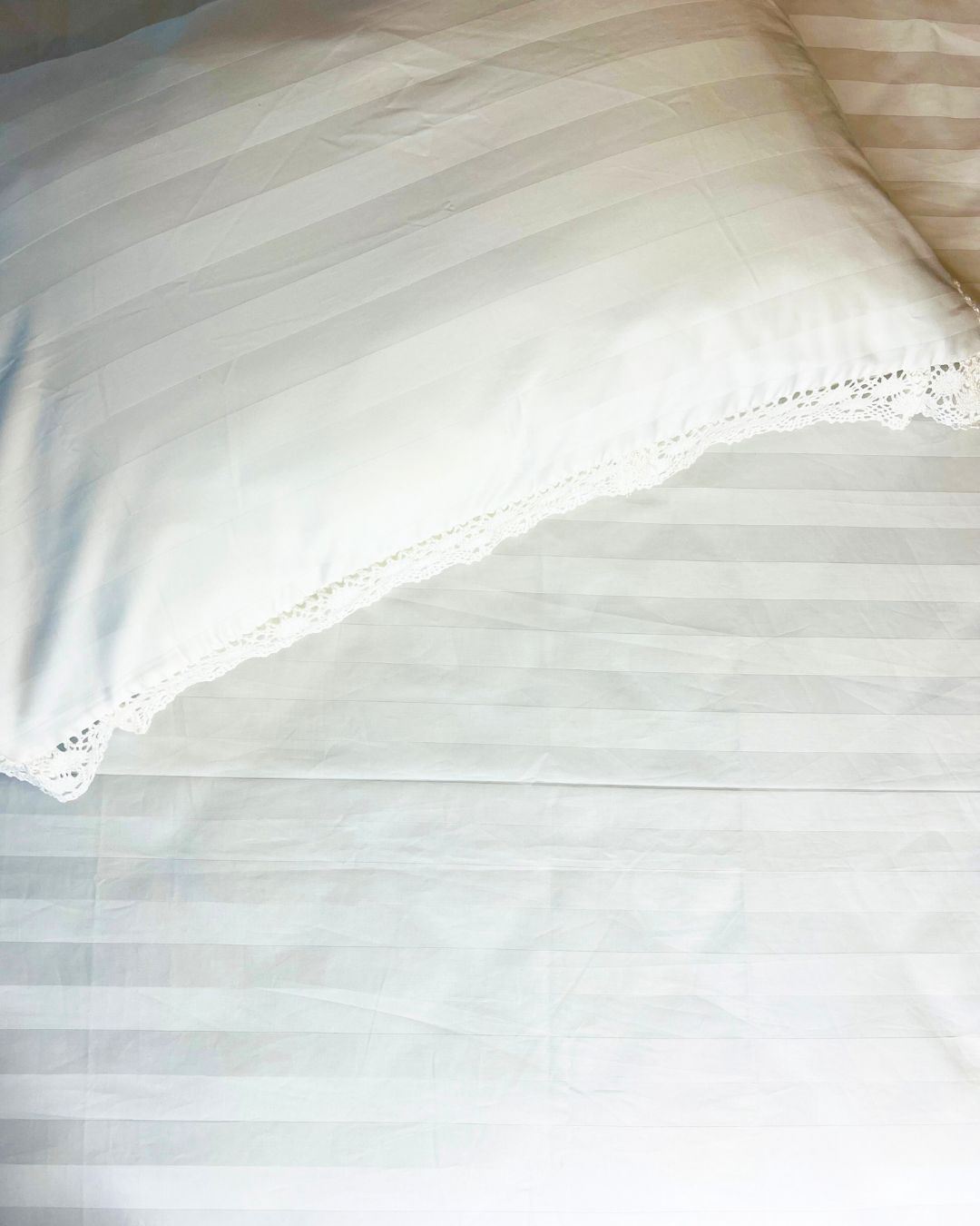 Vanilla Sateen Bedsheet and Pillow Cases