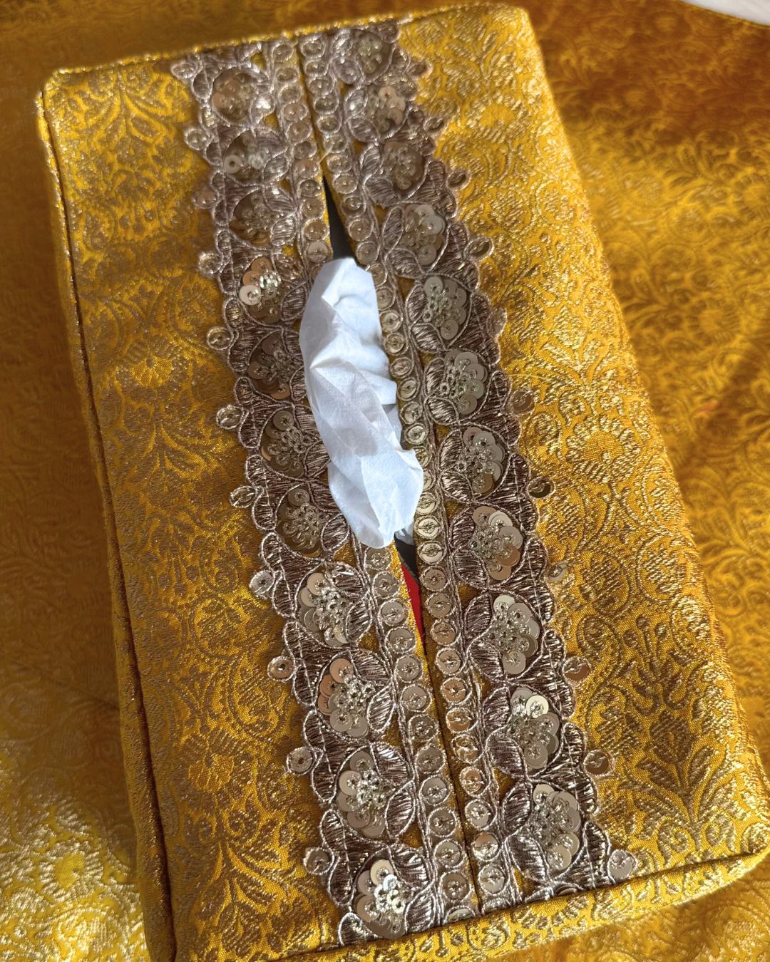 Deeya Marigold Tissue Box Cover