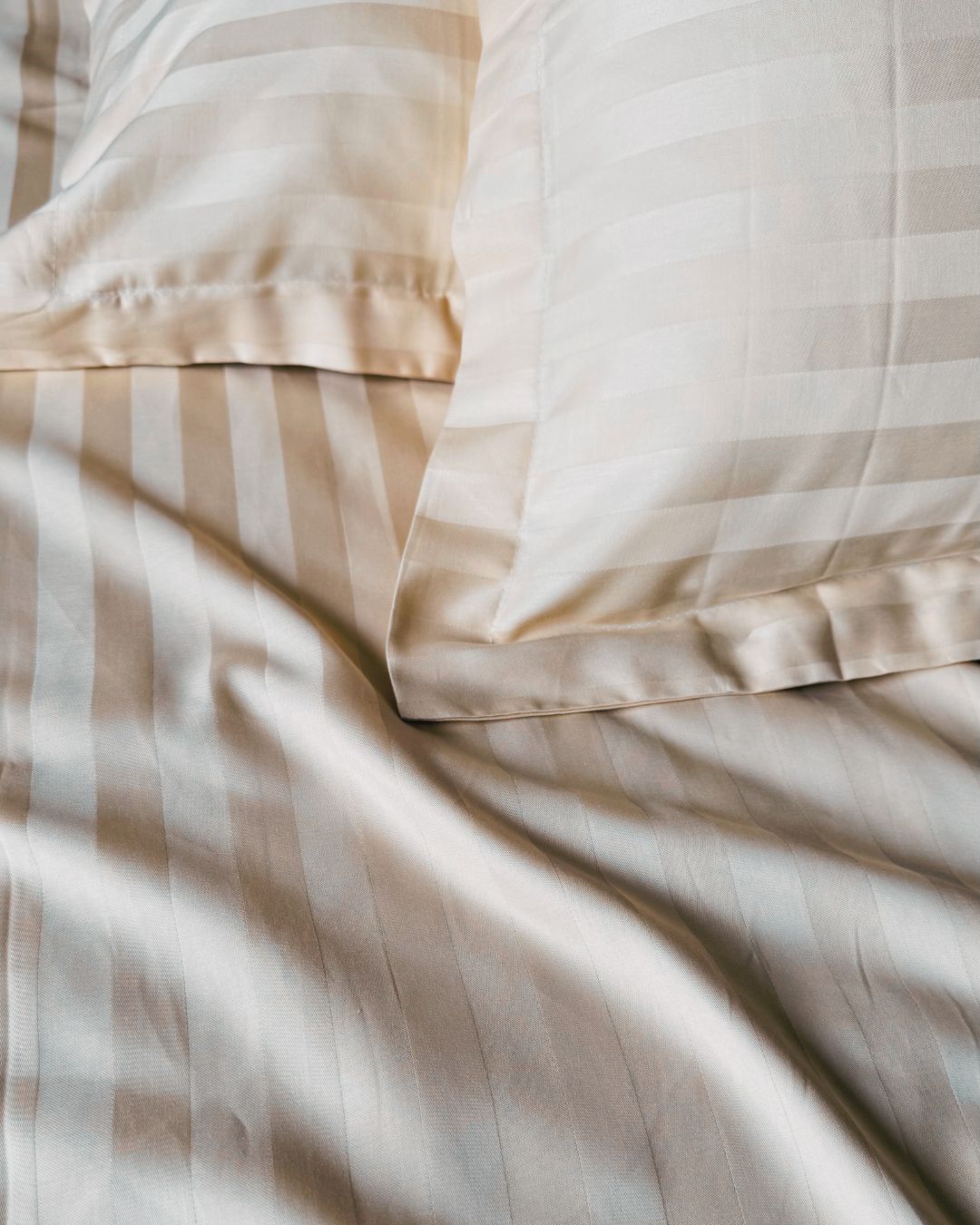Sand Sateen Stripes Bedsheet Set