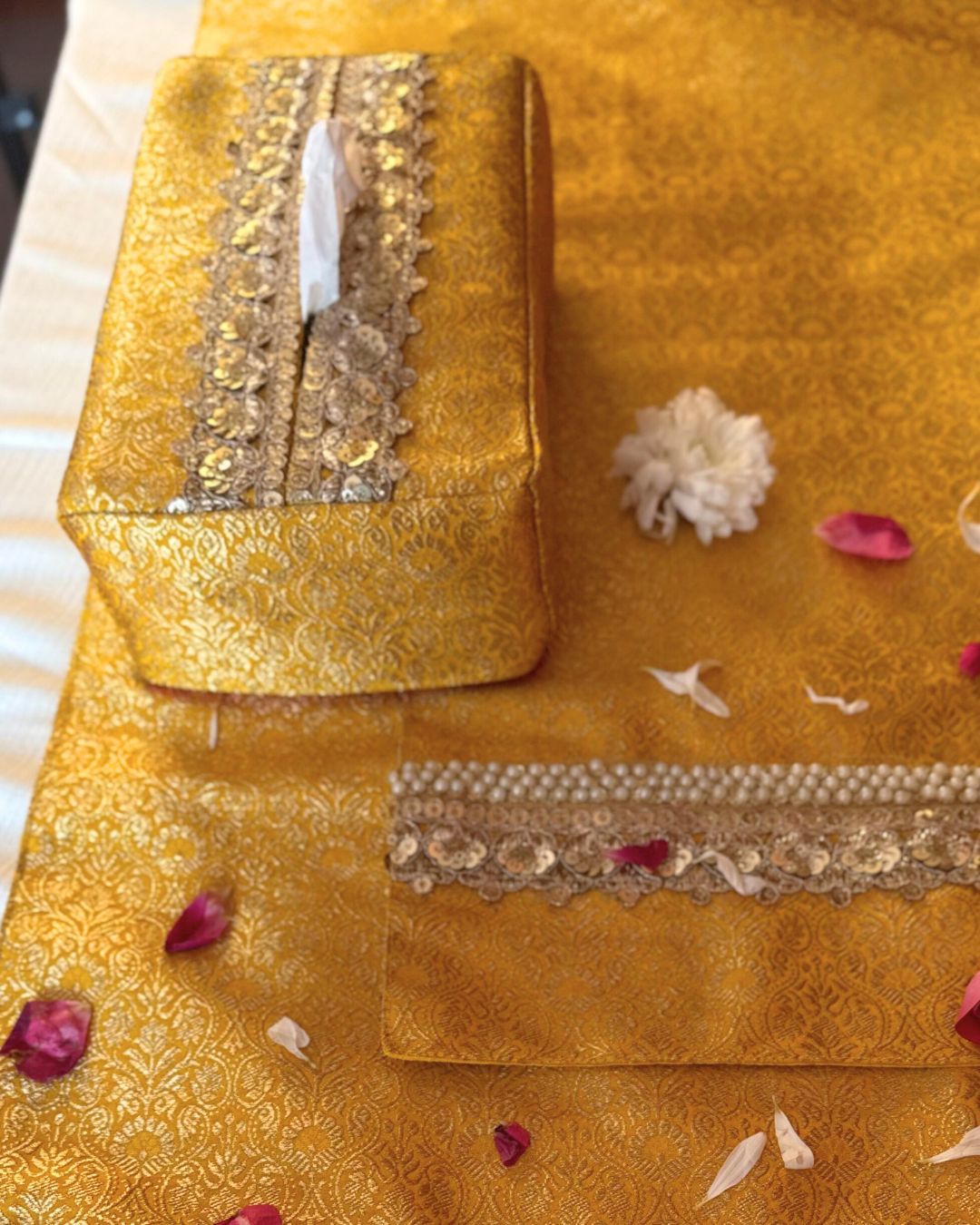 Deeya Marigold Tissue Box Cover