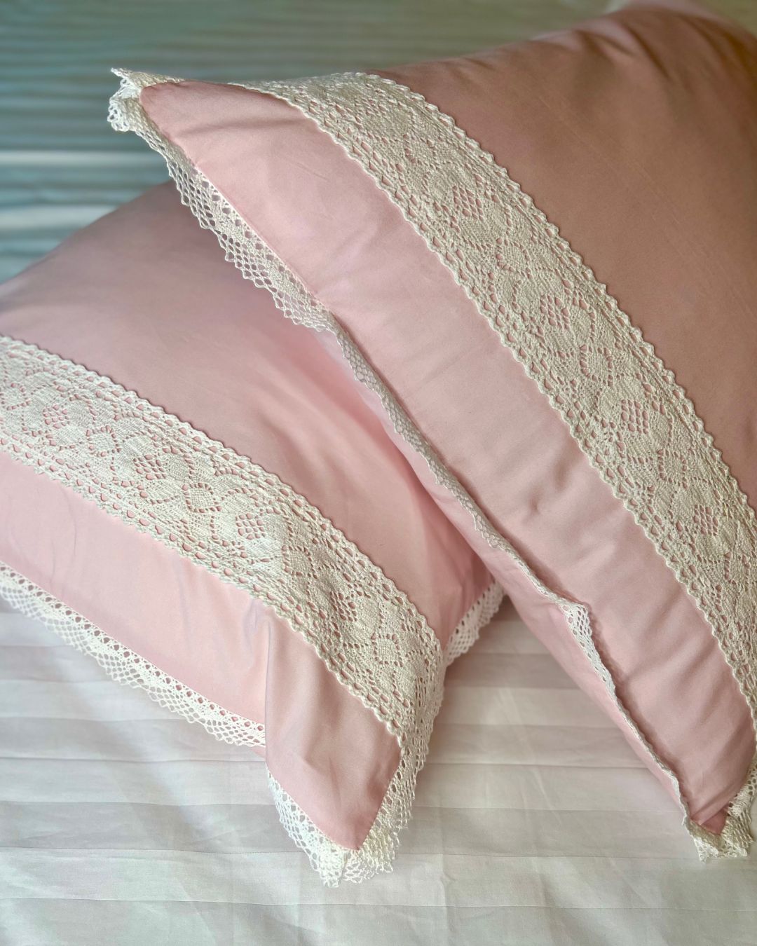Jasmine Pillow Cases in Pink