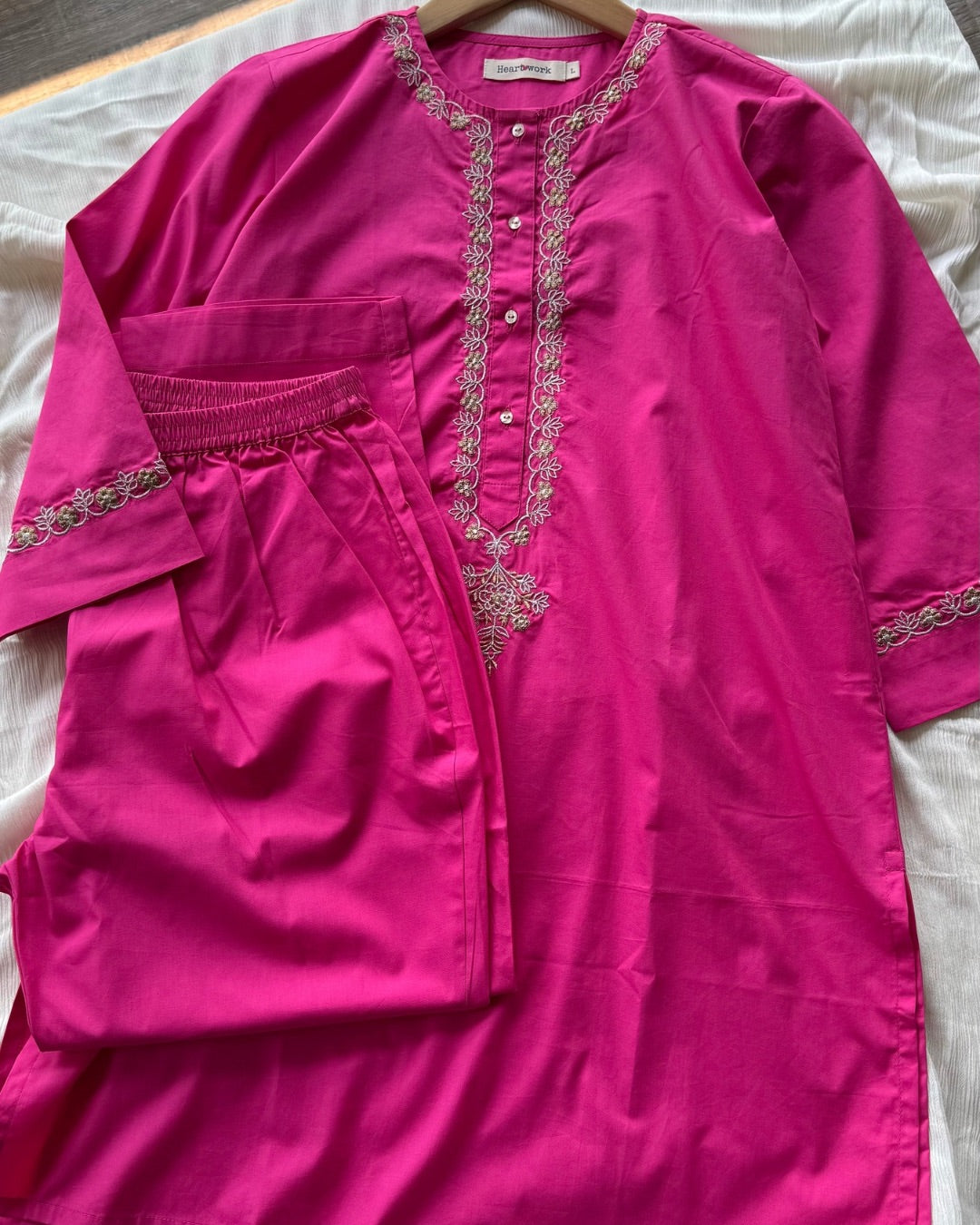 Zari Magenta Pink Coord Set